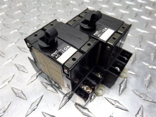 Pair of fuji electric 10 amp circuit breaker cp 32em/10 250v 41-14941 for sale