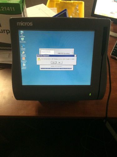 Micros Ws4 400614-001 Workstation 4 System Unit With Credit Card Reader