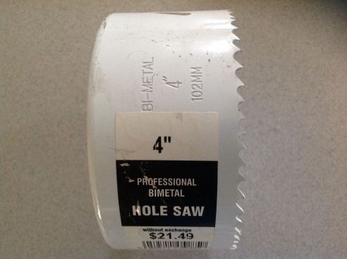 Hole saw, bi-metal,  4&#034; for sale