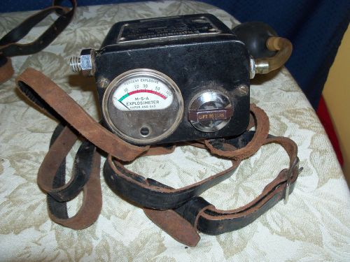 TWO Vintage Explosimeter 2B 89220 Combustible Gas Indicator/Detector Meter