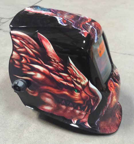 Dnsbag new auto darkening welding/grinding helmet dinosaurs certified hood + bag for sale