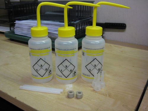 Scienceware 8oz safety-vented labeled wash bottles ispopropanol for sale