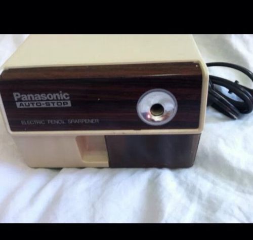 Panasonic Auto Stop Electric Pencil Sharpener kp 110 120v