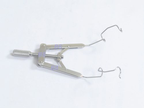 Lieberman eye speculum   v - wire adjustable flat body 14 mm &amp; 15 mm blades for sale