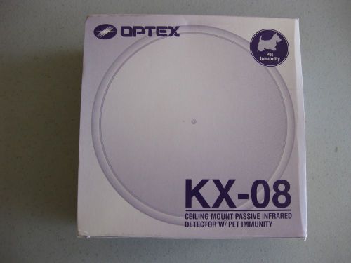 Optex KX-08 Ceiling Mount Pet Immune PIR Motion Detector 25 x 25 NEW In Box