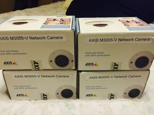 LOT OF 4 NEW AXIS M3005-V NETWORK CAMERA