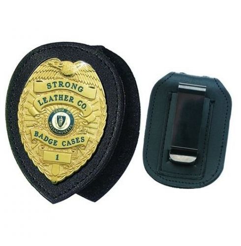 New Authentic Strong Leather Company Recessed Badge Holder Leather 81137-0852