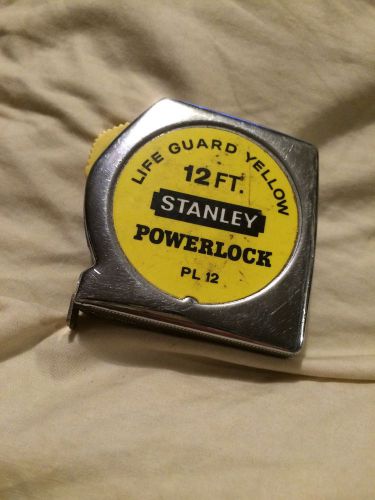12ft Stanley Powerlock Life Guard Yelllow Tape Measure