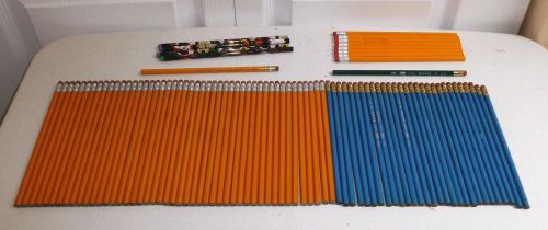 Lot of 90 Assorted Wood Pencils, Dixon, Eagle Patrol, Halloween, Unmarked