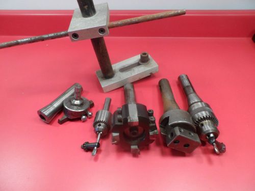 Machinist Milling Tools: Drill Chucks, Fly Cutter, Bridgeport #1 Boring Head