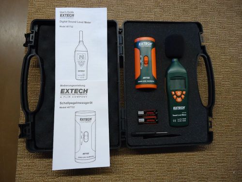 Extech instruments 407732-kit digital sound level meter with case **nice** for sale