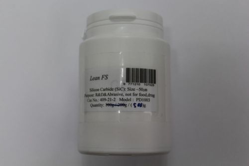 500g, 17.6oz Silicon Carbide (SiC) powder ~50um ~300mesh Abrasives H 9+