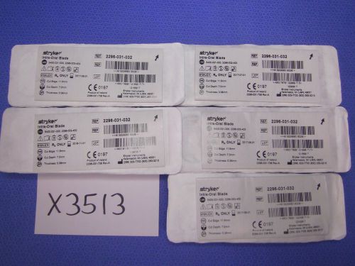 Stryker 2296-031-032 Intra Oral Blade STERILE (Lot of 5)