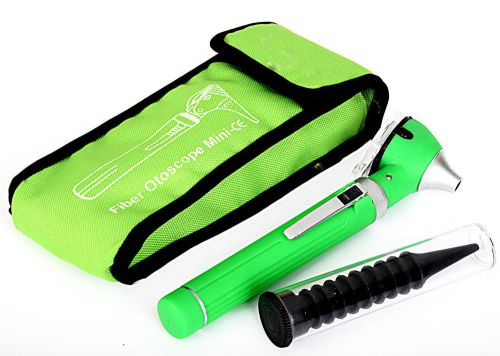 Green otoscope mini fiber optic pocket diagnostic examination  approved for sale