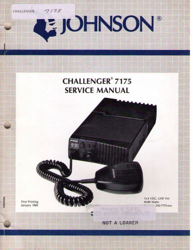 Johnson Service Manual CHALLENGER 7175