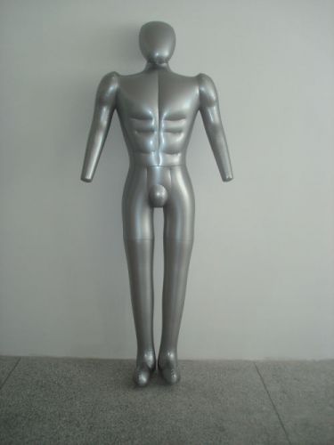 New Male Full Body Hat Uniform Top Pant Display Inflatable Mannequin Dummy Model