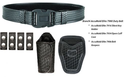 Bianchi accumold elite 7980 duty belt police basketweave for sale