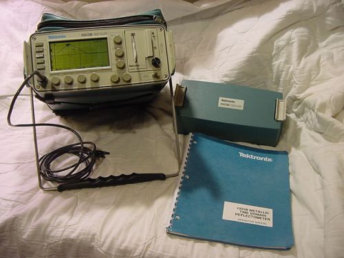 Tektronix 1503b metallic tdr + operator manual + yt-1 chart recorder for sale