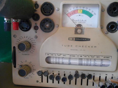 Vintage Heathkit Tube Checker Model IT-17 Line Test Tester Radio