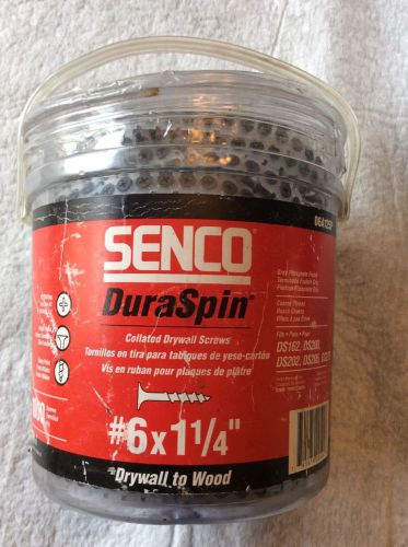 Senco Duraspin screw fastening drywall screws #6 X 1-1/4&#034; 1000 screws