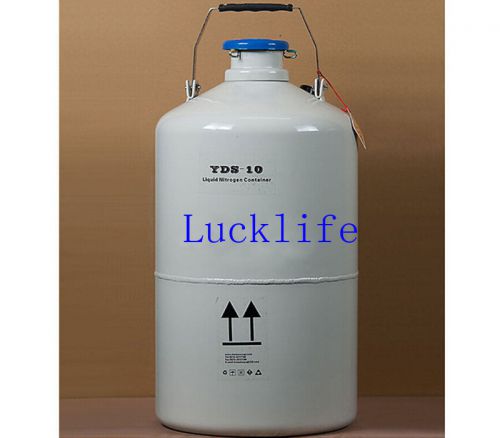 New 10 l liquid nitrogen container cryogenic ln2 tank dewar tank yds-10 h for sale