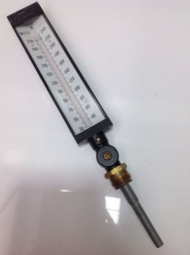 Weksler 30-240deg adjustable angle glass thermometer 17-128 104776 for sale