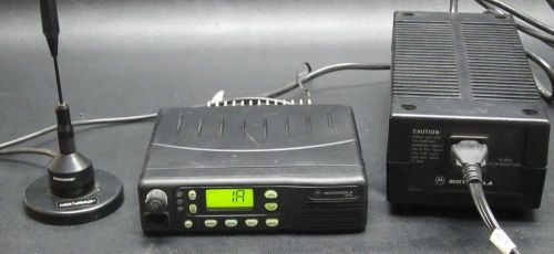 Motorola gtx 800mhz mobile radio gtx800 m11ugd6cb1an w/ power supply + antenna for sale