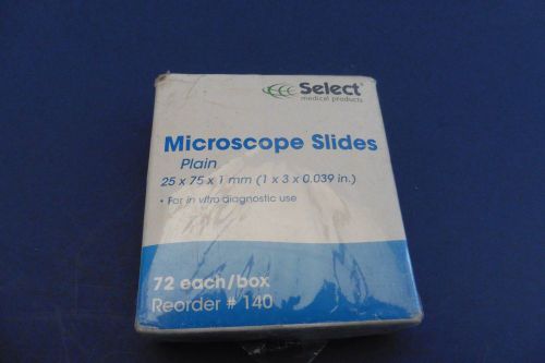 Select Medical Products  MICROSCOPE SLIDES  25x75x1mm Qty 75