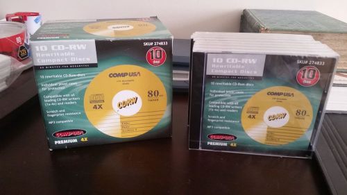 Comp USA cd rw discs 8 in box  NIP