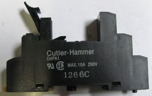 Eaton Cutler-Hammer General Purpose Relay Socket 250V D4PA1 USG