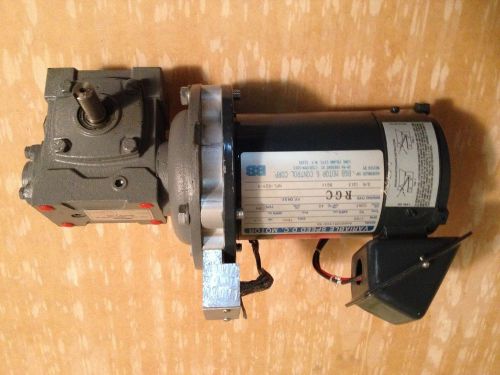 B&amp;B VARIABLE SPEED 1/4 HP DC MOTOR WITH INDIANA TRANSMISSION 20:1 NEW