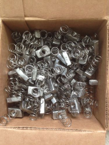 100) 1/2 Channel Spring Nuts B-Line N225 SS6 1/2&#034; Stainless Steel