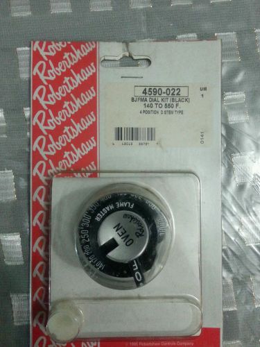 4590-022 RobertShaw BLACK BJFMA Dial  kit D Stem 140f-550f