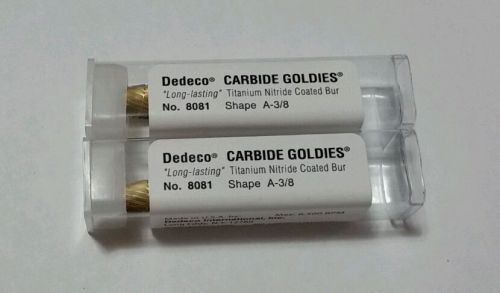 Dedeco carbide goldies dental lab denture titanium two burs industrial jewelry
