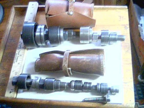 Greenlee conduit knock out punch 733 + 735 total 8 (6 sizes) vintage old tool for sale