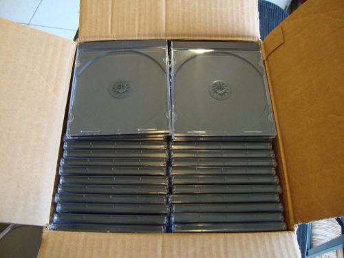 50 NEW Empty Replacement Standard CD Jewel Case  black tray (FREE SHIPPING)