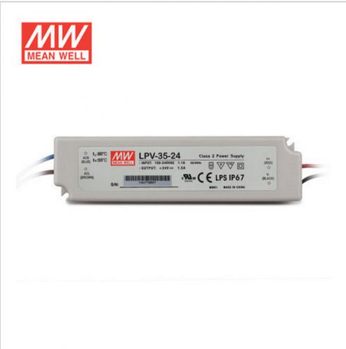 MeanWell LPV Series LED Driver 35W 24V CE UL Approved Brand New LED Transformer
