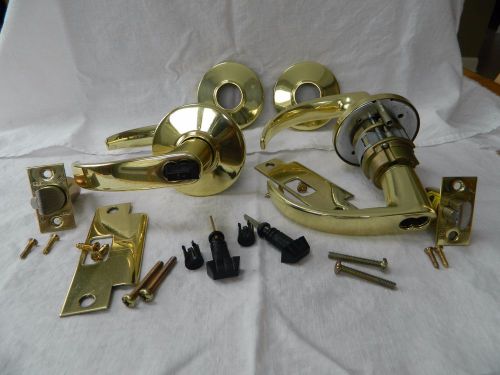 2 best 9k heavy duty locksets intruder function in bright brass for sale