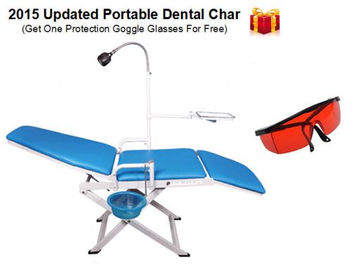 2015 Newest Portable Dental Chair Cold Light Cuspidor Tray Dentistry Mobile Unit