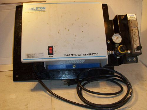 Zero Air Generator Balston 75-83 Filter System Auto Racing Pump Down Compressor