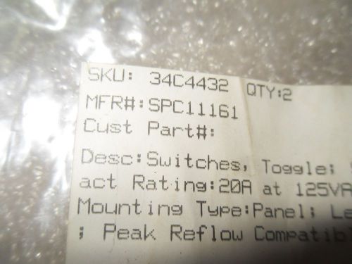 (RR13-3) 1 NEW SPC11161 TOGGLE SWITCH