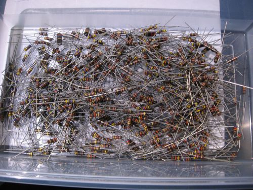 Grab Bag a Few Hundred 1/2 Watt Resistors Carbon Composition Assorted