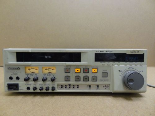 Lot of 3 Panasonic AG-7350 PVHS Video Cassette Recorder Player Hi-Fi Audio