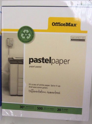 OfficeMax Paper Ivory Pastel Paper 500 Sheets/Ream, 8 1/2&#034; x 11&#034; 0M35336