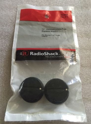 COMMUNICATIONS STYLE CONTROL KNOBS 1 1/2&#034; Fits Standards 1/4&#034; Shafts RadioShack