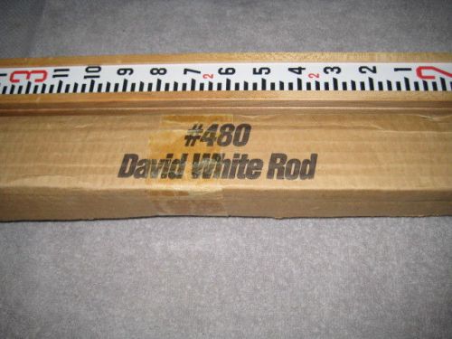 David White 7026 Transit Survey 8&#039; Wood Telescoping Measuring Rod