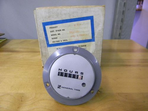 General Time EF1335 AC Elapsed Time Idicator Meter Hours / Tenths - NOS