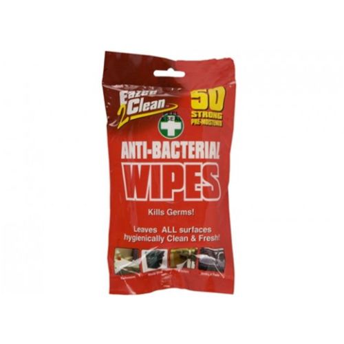Anti-bacterial Wipes 50 Pack Hygienic Surface Cleaning Fresh Kitchen Bathroom