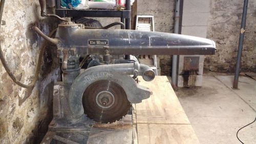 Dewalt model gp 12” radial arm saw with 1” arbor and 2 hp 110/220 v motor for sale