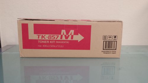 Genuine Kyocera Mita 1T02H7BUS0 TK-857M OEM Magenta Toner Kit  FREE SHIPPING